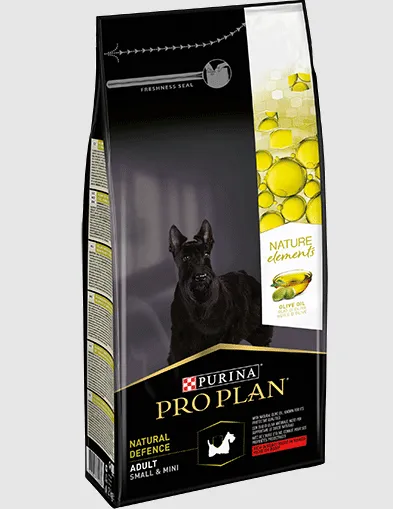 ProPlan, Nature Elements Сухий повнораціонний корм для дорослих собак дрібних порід. З яловичиною та оливковою олією 700г