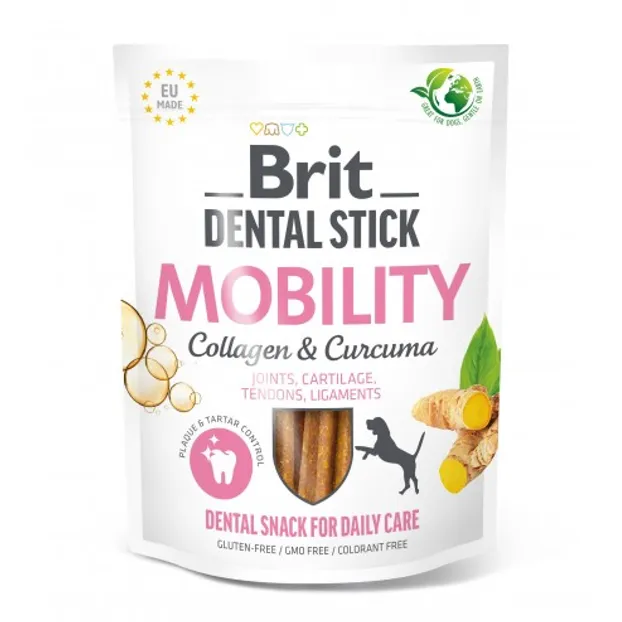 Brit Dental Stick Mobility (колаген з куркумою для собак) 251г