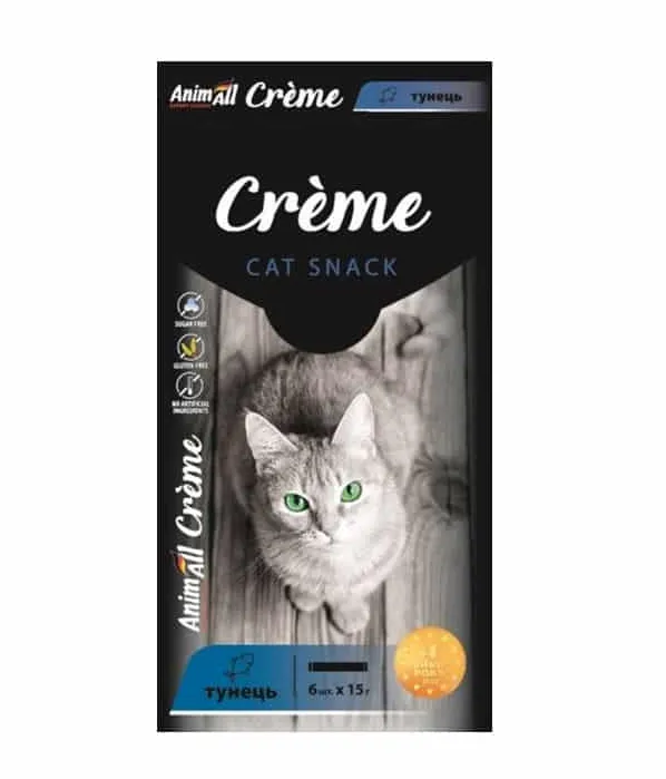 AnimAll Creme для котів зі смаком тунця 6*15г