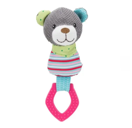 36177 Іграшка для собак Junior Ведмідь з кільцем зі звуком текстиль/плюш 23см