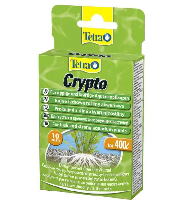 Тetra CRYPTODUN добриво для рослин, пач 400л-10таб., пач 1200л-30таб. на 1 таб