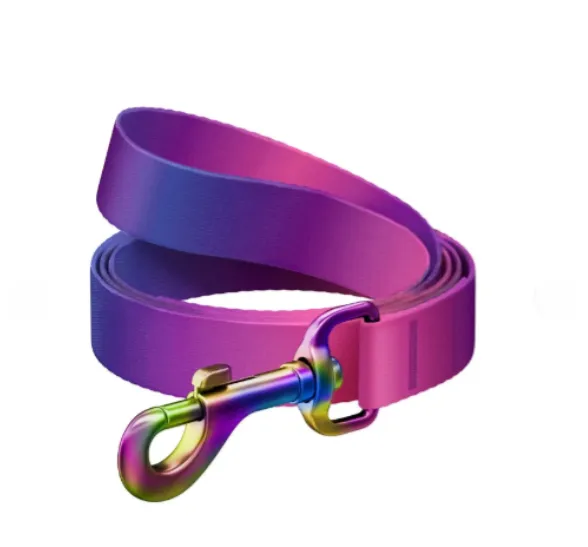 46619 Повідець WAUDOG Nylon Recycled градієнт М Ш 20мм Д 122см фіолетовий