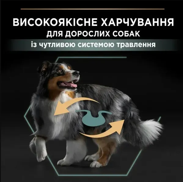 ProPlan Adult Medium з ягням для соб. середніх порід з чут. травл. 1кг