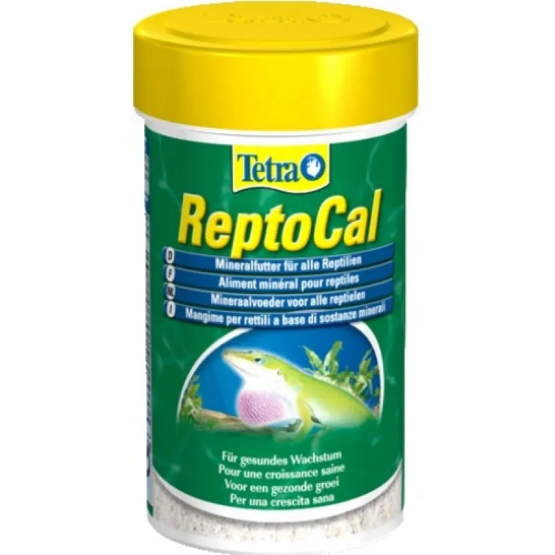 Tetra, 100ml, ReptoCal, порошок корм для рептилій 60 г 780255