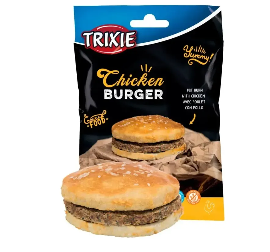 31505 Ласощі для собак Trixie Chicken Burger курячий бургер 9см 140г
