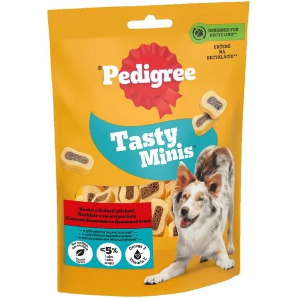 Pedigree Tasty Minis яловичина/домашня птиця 155г