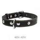 02711 Нашийник Collar одинарний з прикрасами (ширина-35мм, довжина 47-62см) чорний
