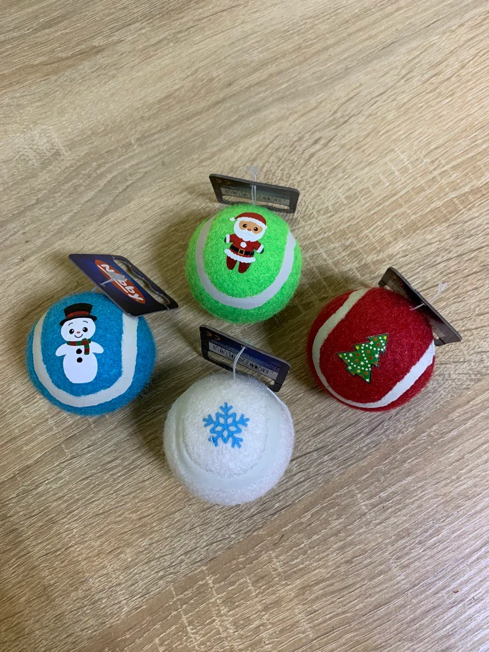 65632 М'яч Xmas тенісний "Новорічний" 5см