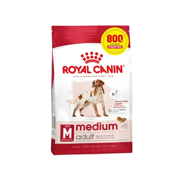 Royal Canin, Medium Adult 3.2+800кг