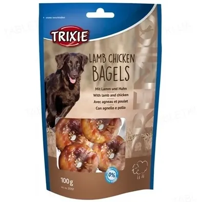31707 Ласощі для собак Trixie Premio Lamb Chicken Bagels кільця ягня, курка 100г