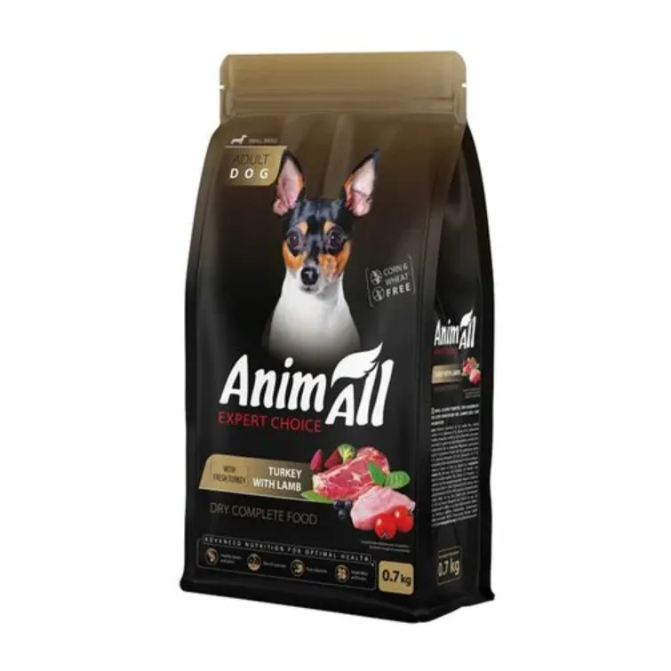 Сухий корм AnimAll для собак малих порід з індичкою та ягням 0.7кг