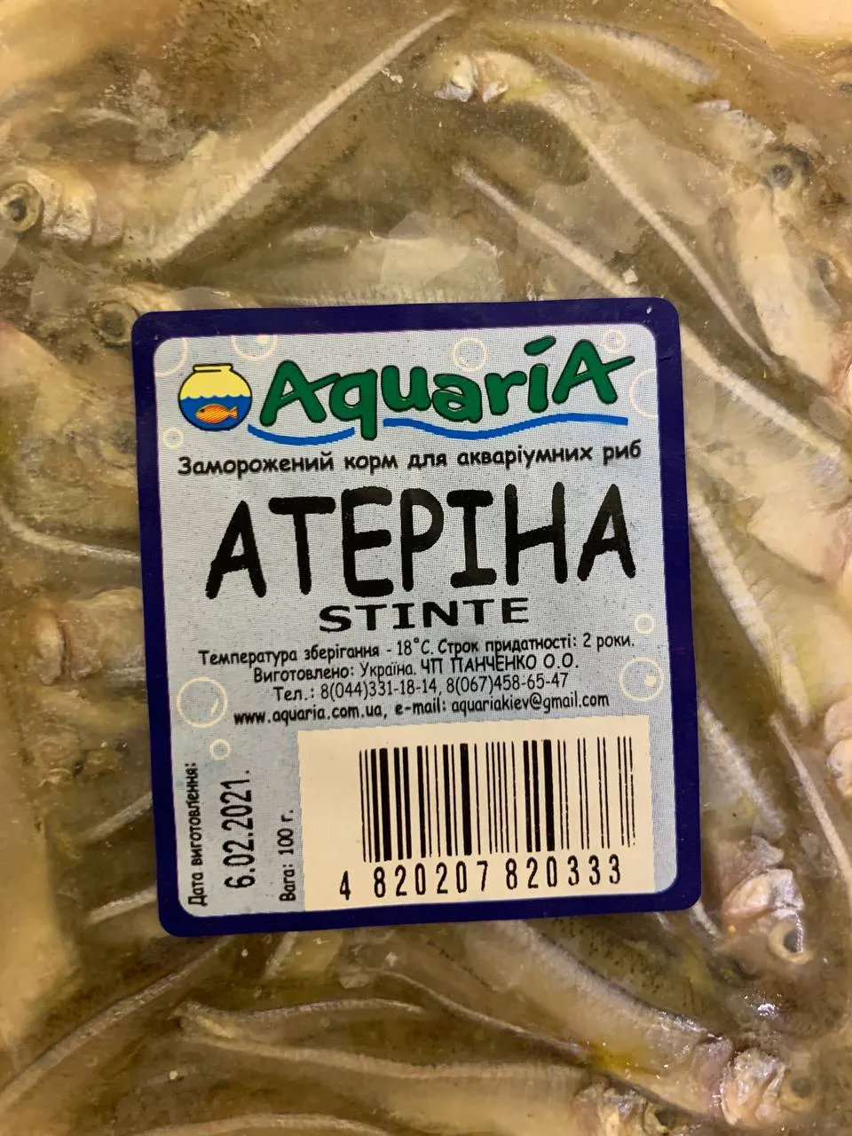 Атерина, ваккум