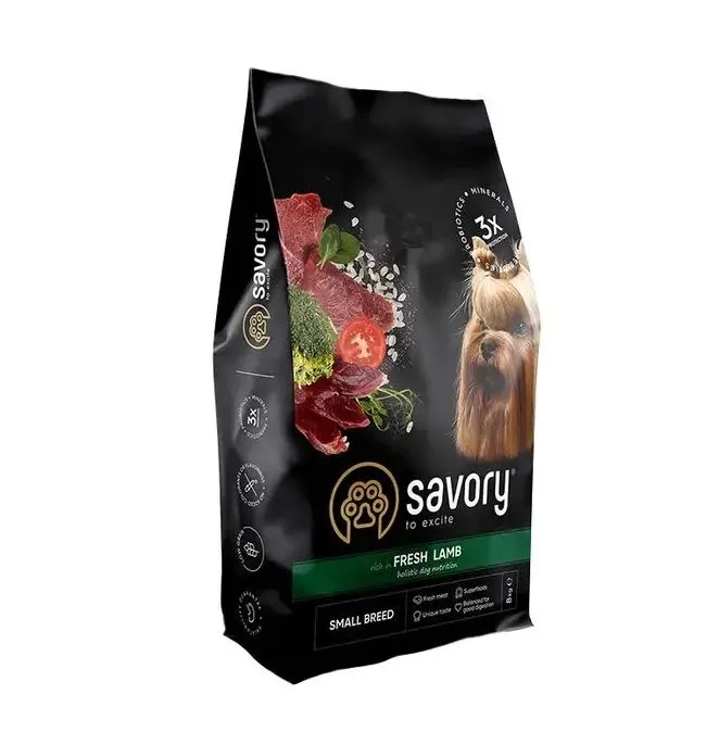 Savory сухий корм для собак гурманів малих порід, ягня 3кг 30327