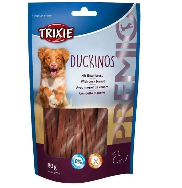 31594 Ласощі для собак Trixie Premio Duckinos качка 80г