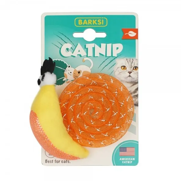 CT037/1 Іграшка для котів Barksi Равлик жовтий/Catnip