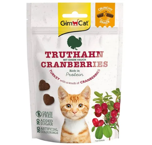 GimCat Crunchy Snack Turkey & Cranberries індичка & журавлина 60г 422152