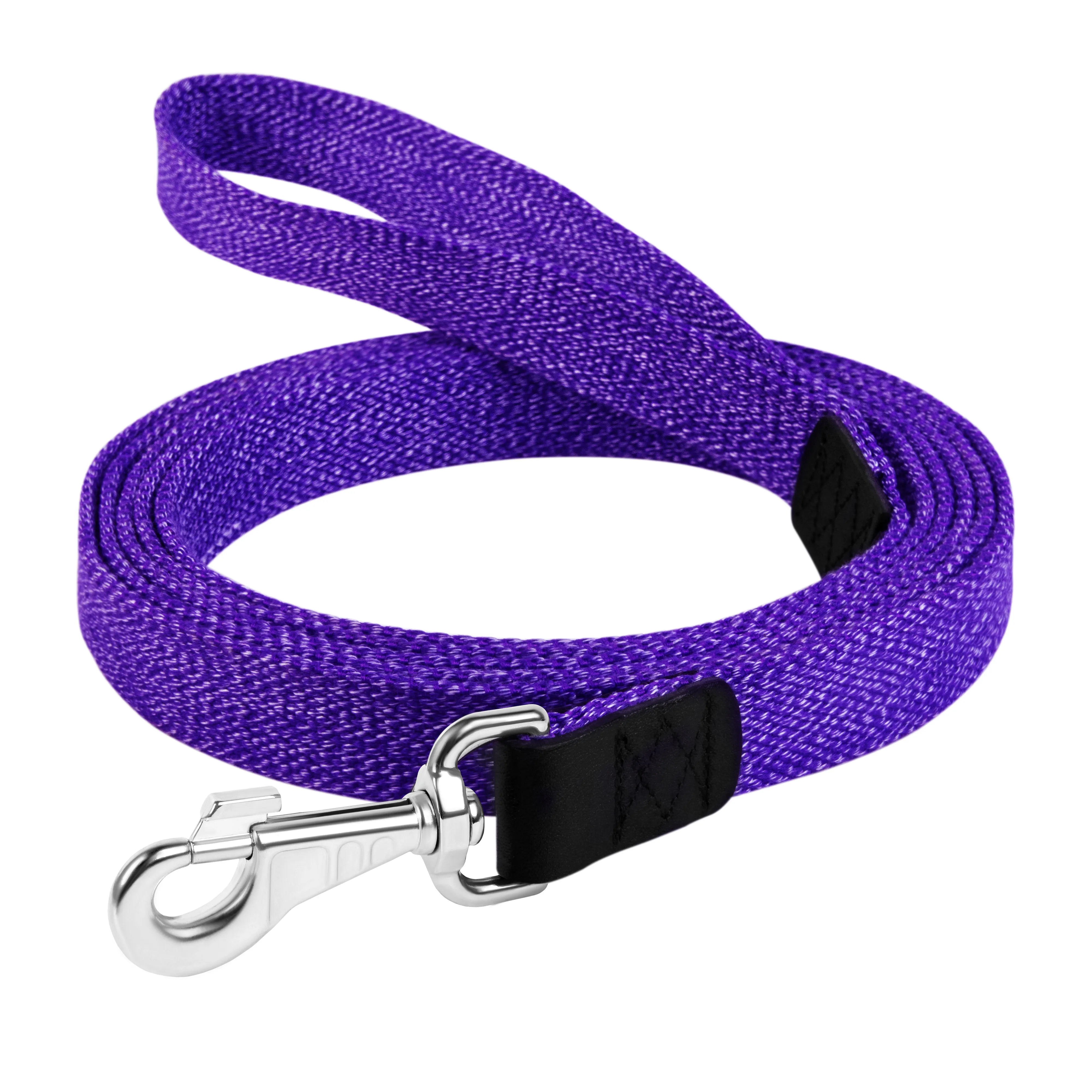 03439 Повідець з бавовняної стрічки "CoLLaR" (шир.25мм, довж.300см) кольоровий фіолетовий