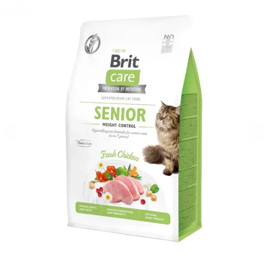 Brit Care Cat GF Senior Weight Control (контроль ваги для дорослих котів) 0.4кг