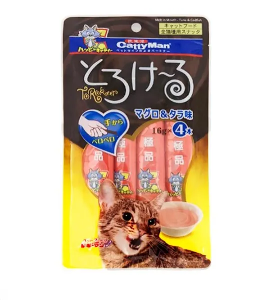 Рідкі ласощі для котів Catty Man Tuna&Codfish тунець/тріска 16г Z1711