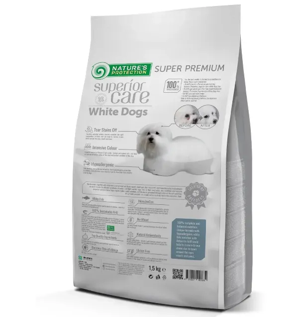 45668 NP SC Adult White Dogs Small & Mini Grain Free White Fish (для малих порід з білою шерстю з рибою) 1кг