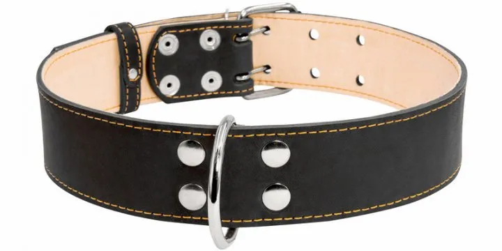 03591 Нашийник "CoLLaR" подвійний (шир.45мм, довж.56-68см) Чорний