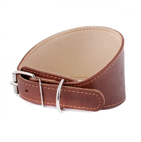 20096 Нашийник CoLLaR шкіряний для хортів Ш 20мм Д 29-35см коричневий