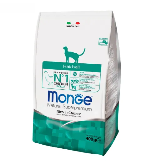 Корм для котів MONGE Cat Hairball курка 400г