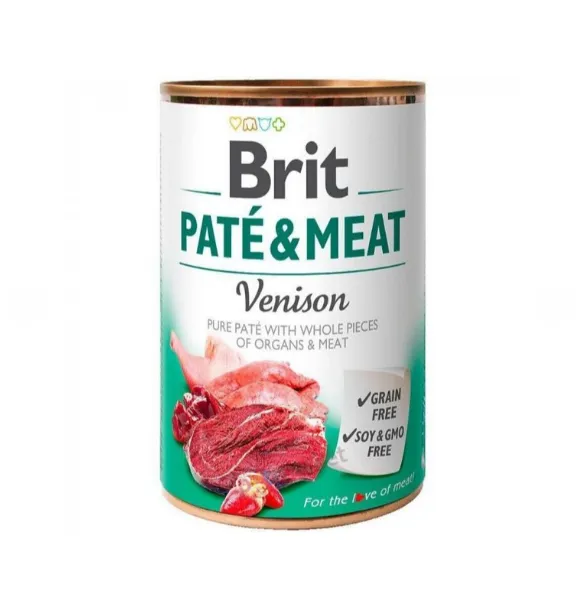 Brit Pate & Meat Dog 400g оленина