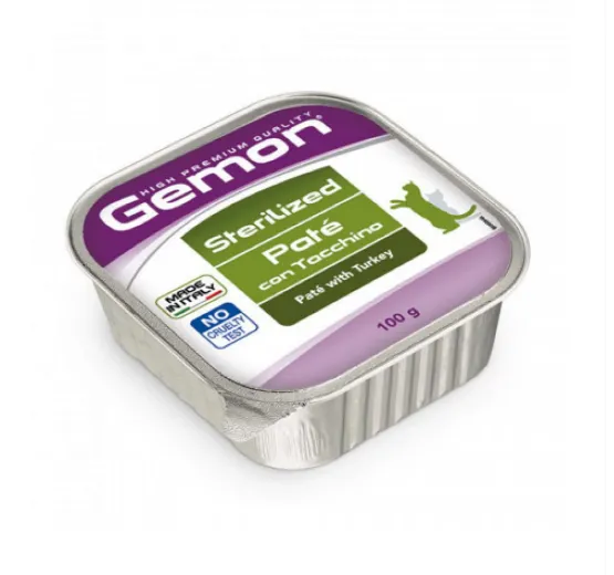 Корм для стерилізованих котів GEMON Sterilised Turkey (індичка) 100г
