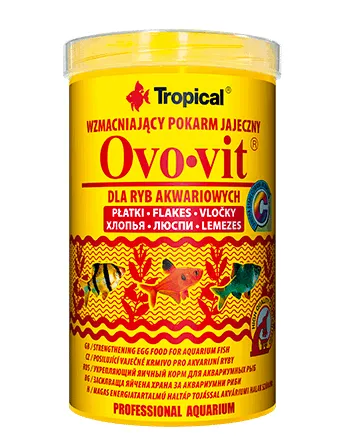 Ovo-vit 500ml 100g з високим вмістом яєчного жовтка для всіх видів риб (пластівці) 77035