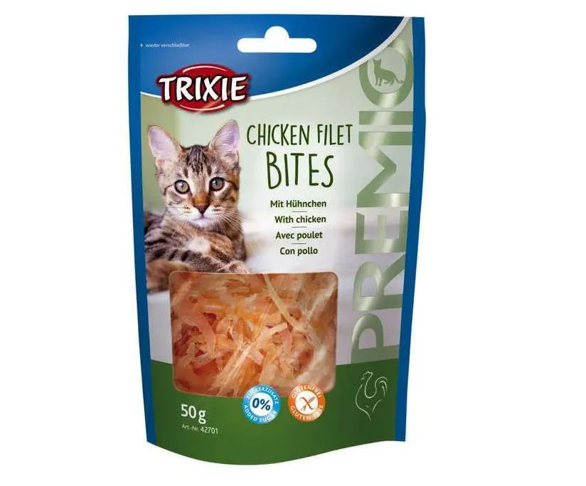 42701 Ласощі для котів Trixie Premio Chicken Filet Bites філе куряче сушене 50г