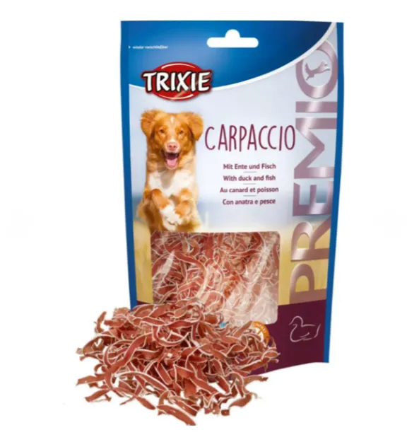 31804 Ласощі для собак Trixie Premio Carpaccio качка, риба 80г