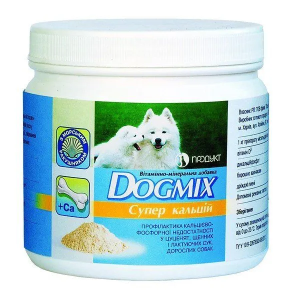 ВДМ DOGMIX для собак суперкальцій 700г