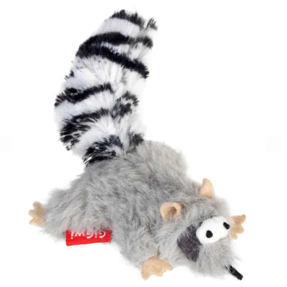 75019 Іграшка для котів Єнот з м'ятою GiGwi Catch & scratch штучне хутро, котяча м'ята 8см