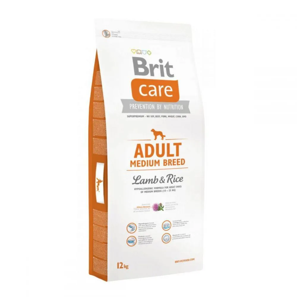 Brit Care Adult Medium Breed Lamb & Rice (для собак від 10кг до 25кг) 1kg