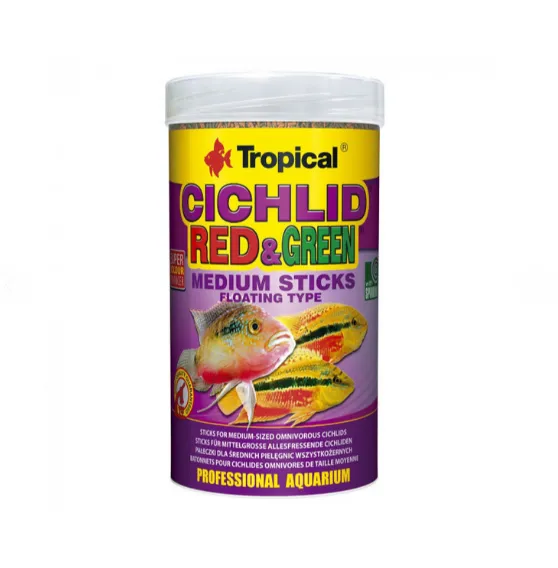 Cichlid Red&Green Medium Sticks 250ml 90g 63724