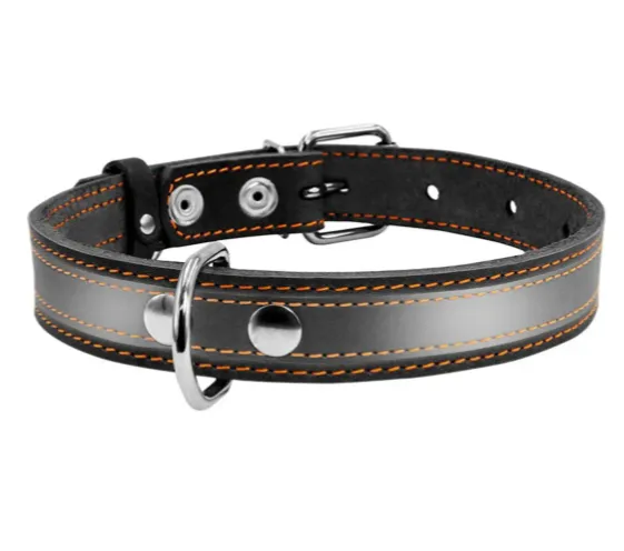 02491 Нашийник CoLLaR зі світловід.стрічкою Ш 25мм Д 38-50см чорний