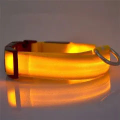 Нашийник LED плівка однотонний XL (шир 2,5см, 44-70cм)