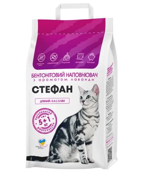 Наповнювач бентонітовий Стефан, гранула міні 6кг