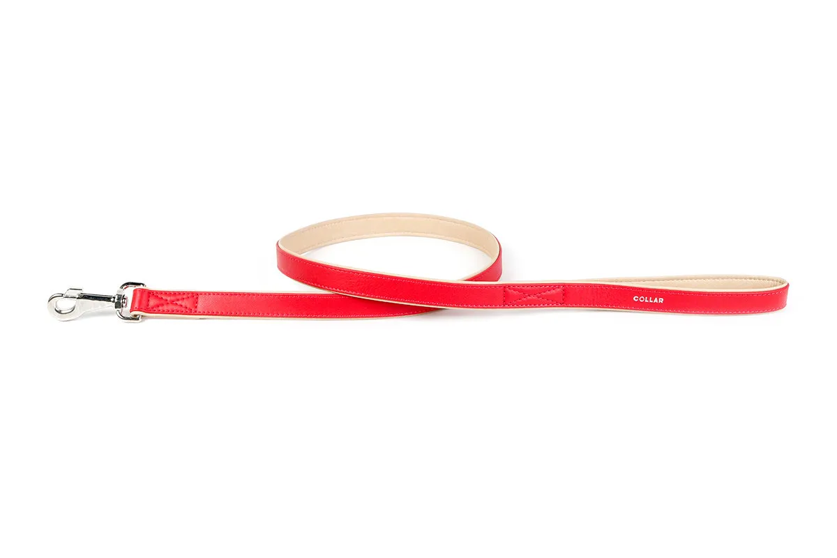 CoLLaR Brilliance повідець без прикрас (червоний), W 13 мм, L 122 см