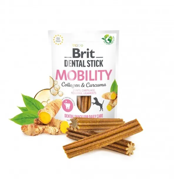 Brit Dental Stick Mobility (колаген з куркумою для собак) 251г