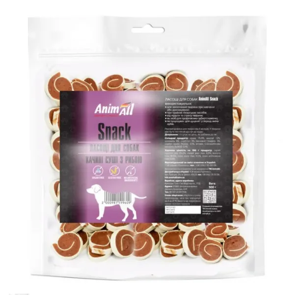 AnimAll Snack качині суші з рибою для собак 1кг 99609