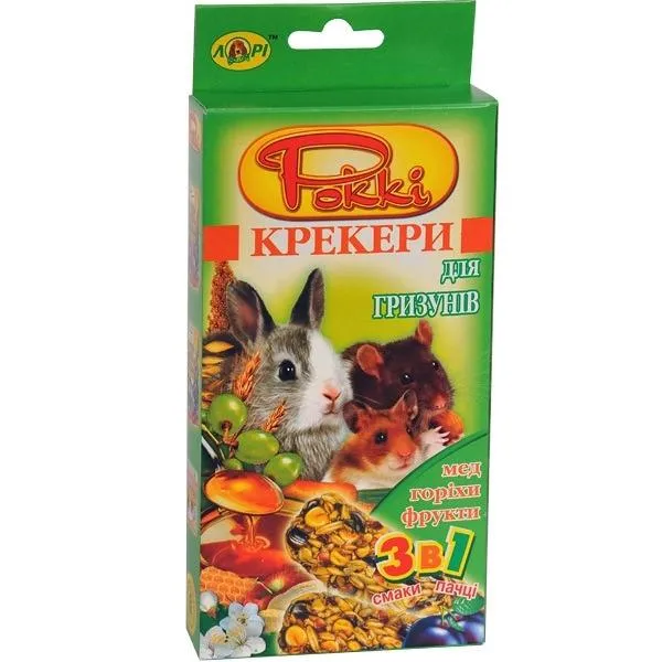 Роккі Крекер для гризунів 3в1, 3х70 г