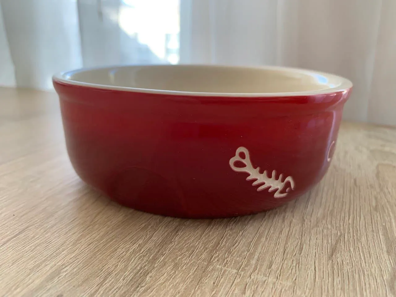 Н 82375 Миска керам. д/кота CAT червона 13.5*4.5 см 250 мл