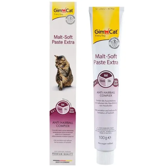 GimCat Паста МальтСофт/Екстра 100г для спалювання шерсті 407012