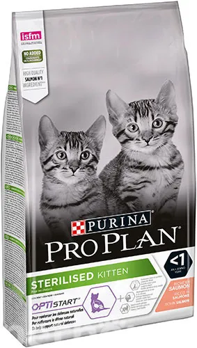 ProPlan 1,5кг Sterelised Kitten з лососем для стерелізованих кошенят