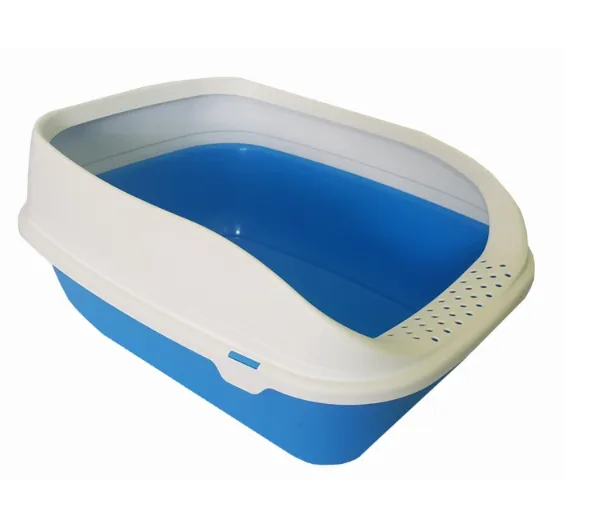 Туалет для котів з рамкою "BETA PLUS MAXI BLUE" 49*39*17