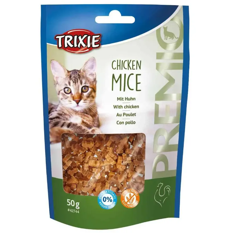 42744 Ласощі для котів Trixie Premio Chicken Mice курка 50г