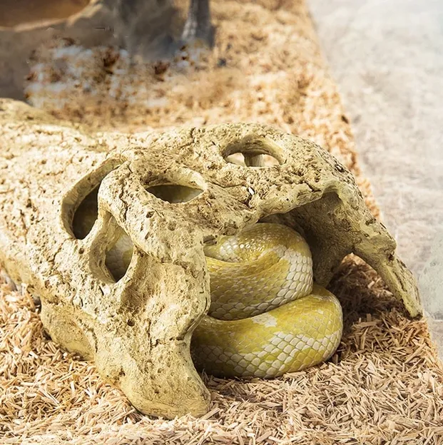 Декоративне укриття Крокодилячий череп Repti-Zoo Crocodile Skull M ERS34S 11*6*4см
