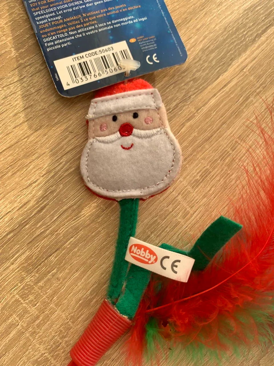 Н 50603 Іграшка - вудочка Xmas " Санта" 50 см червона